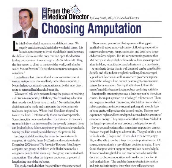 Limb Loss Articles