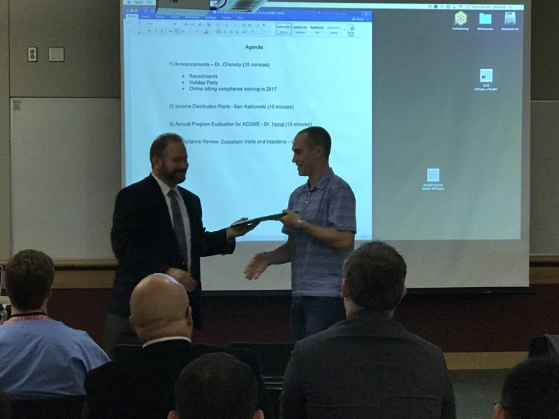 Dr. Davidson recognized for 5 year anniversary Dr. Davidson recognized for 5 year anniversary
